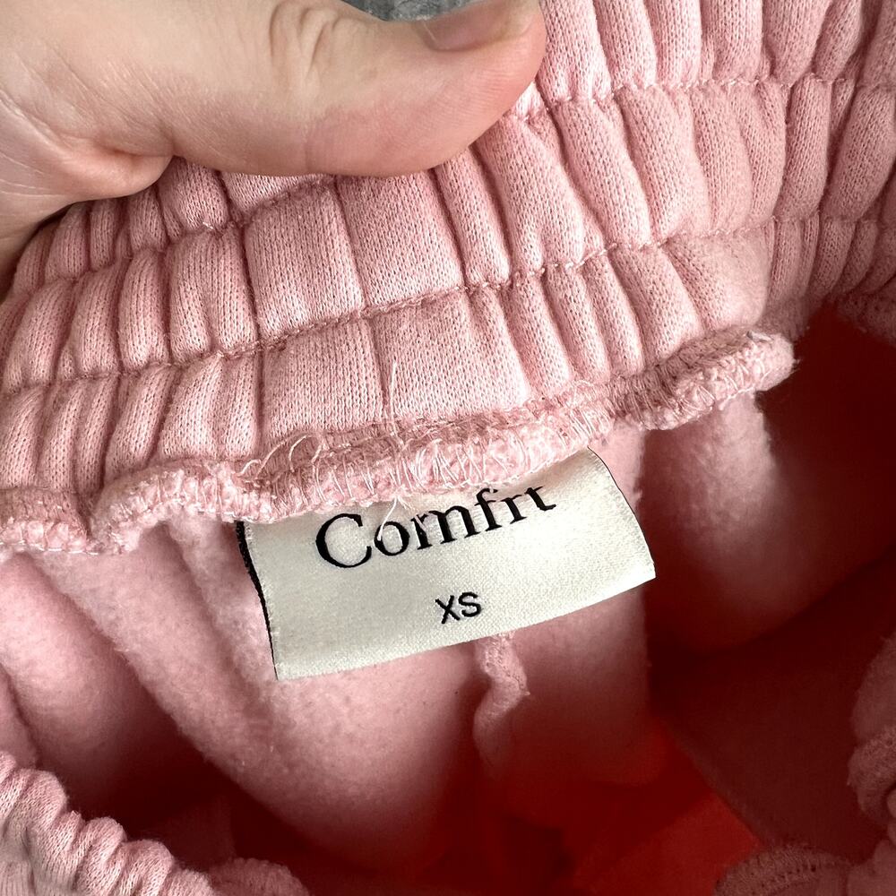 Comfrt Pastel Edition Sweatpants Womens XS Pink Luxe Cozy Cuffed - Picture 6 of 11
